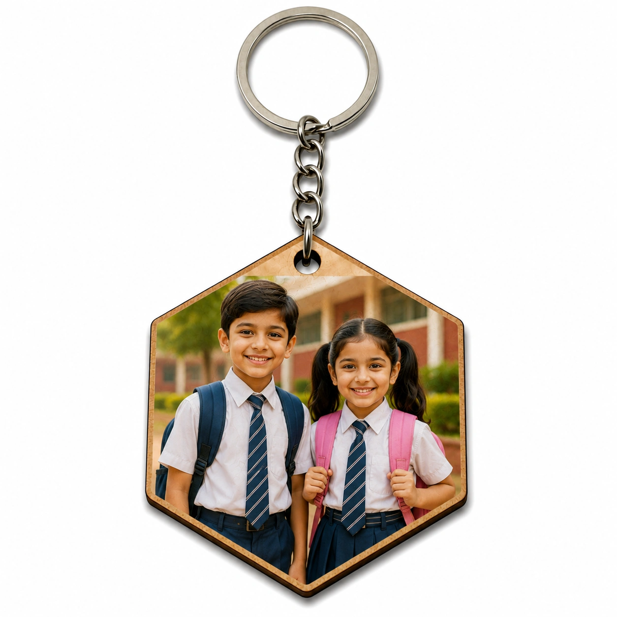 Hexagon Keychain
